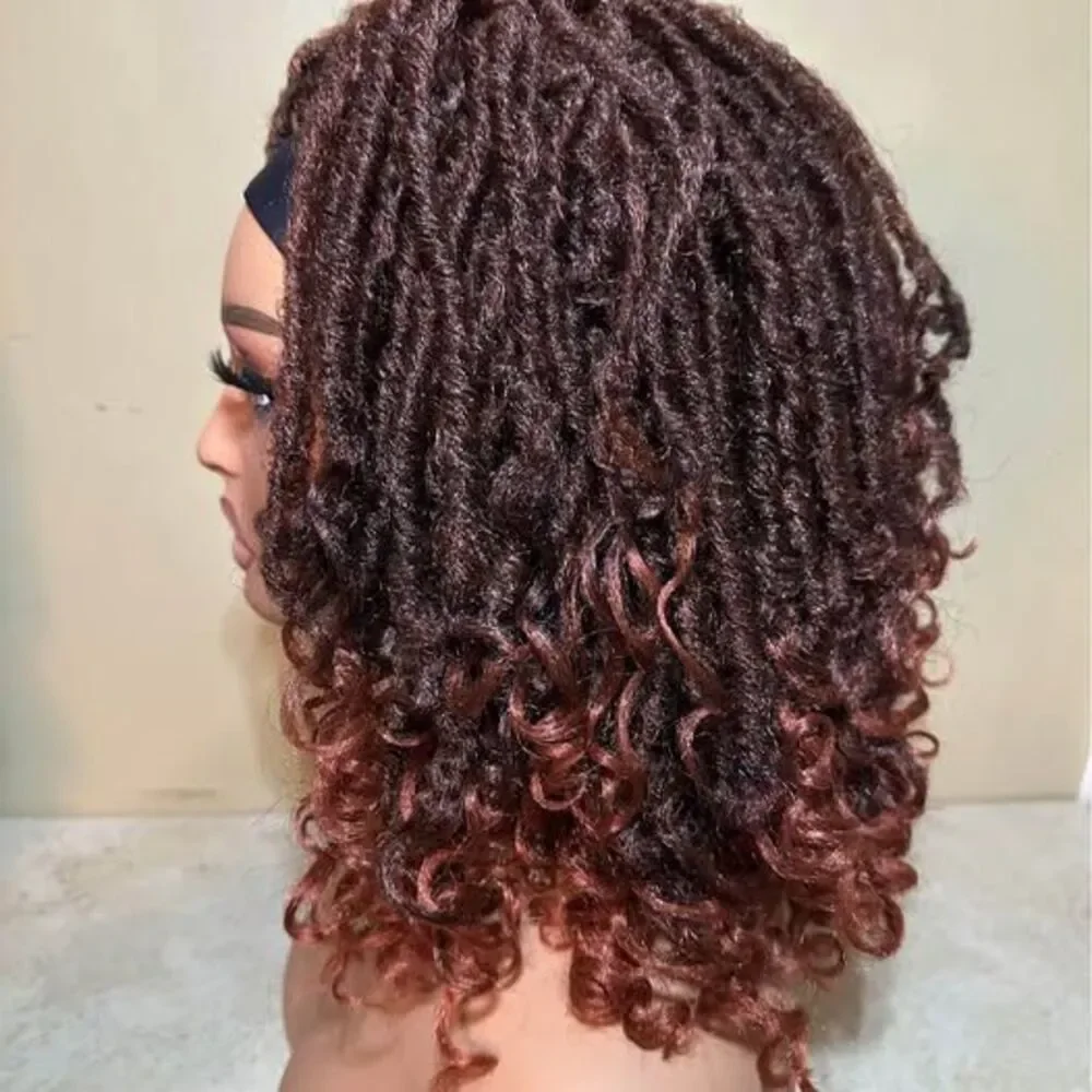 NEW 1B/350 Soft Dreadlock Headband Twist Wig